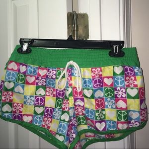 Color full shorts that you can ware in the pool